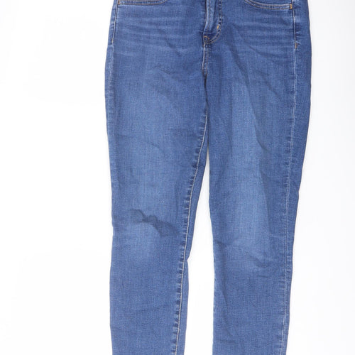 Gap Womens Blue Cotton Skinny Jeans Size 28 in L28 in Regular Button