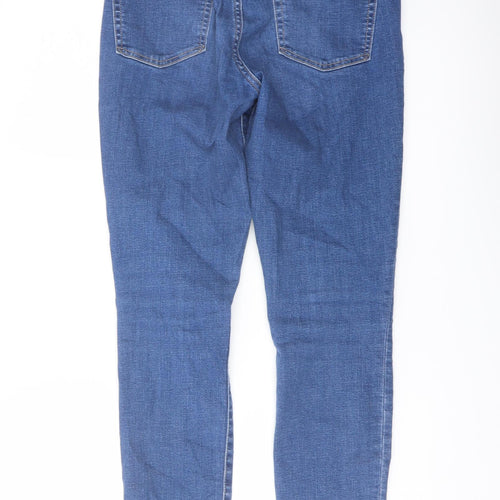 Gap Womens Blue Cotton Skinny Jeans Size 28 in L28 in Regular Button