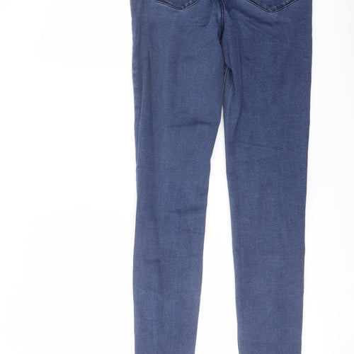 Denim & Co. Womens Blue Cotton Jegging Jeans Size 12 L31 in Regular Button