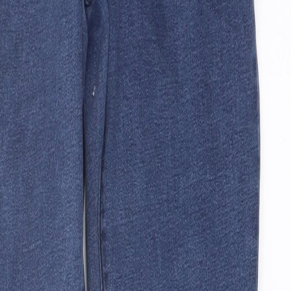 Denim & Co. Womens Blue Cotton Jegging Jeans Size 12 L31 in Regular Button