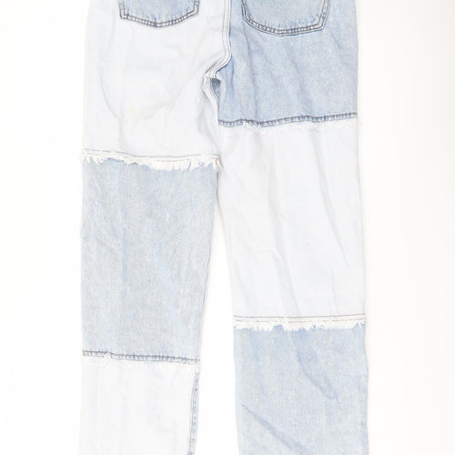 Denim & Co. Womens Blue Cotton Mom Jeans Size 8 L29 in Regular Button