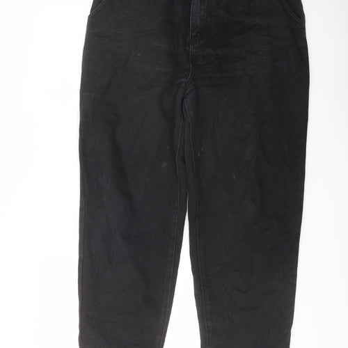 FOREVER 21 Womens Black Cotton Mom Jeans Size 30 in L25 in Regular Button