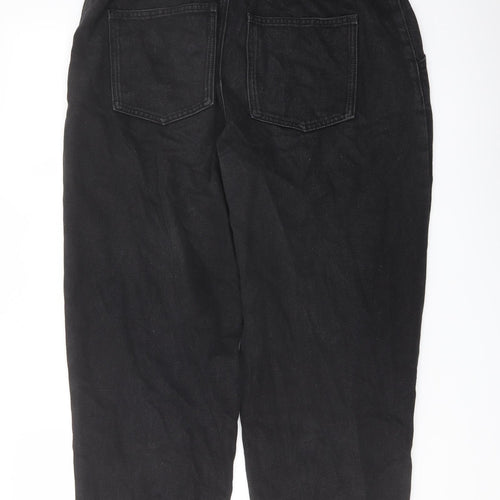 FOREVER 21 Womens Black Cotton Mom Jeans Size 30 in L25 in Regular Button