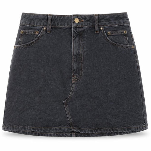 Topshop Womens Blue Cotton A-Line Skirt Size 12 Button