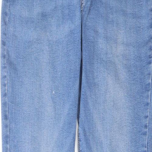Denim & Co. Womens Blue Cotton Skinny Jeans Size 18 L30 in Regular Button