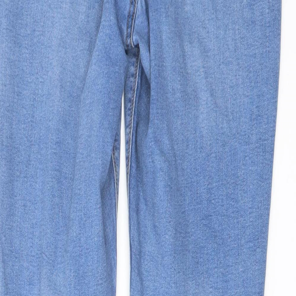 Denim & Co. Womens Blue Cotton Skinny Jeans Size 18 L30 in Regular Button