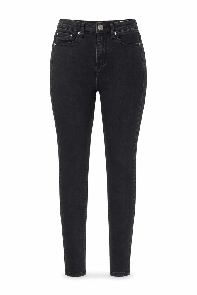 Boohoo Womens Black Cotton Jegging Jeans Size 6 L28 in Regular Button