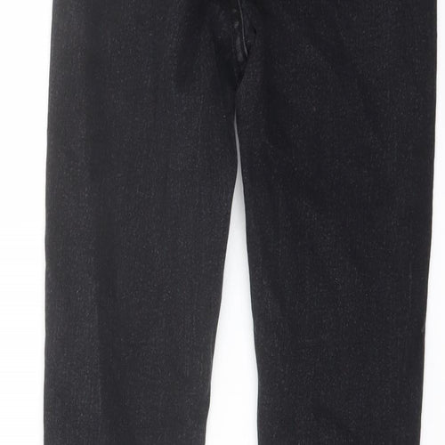 Boohoo Womens Black Cotton Jegging Jeans Size 6 L28 in Regular Button