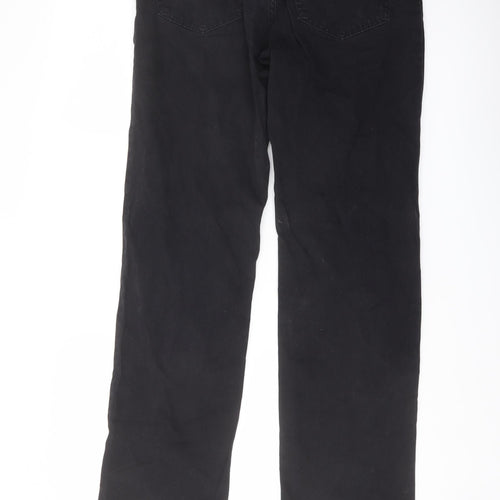 Westbury Mens Black Cotton Straight Jeans Size 32 in L32 in Regular Button