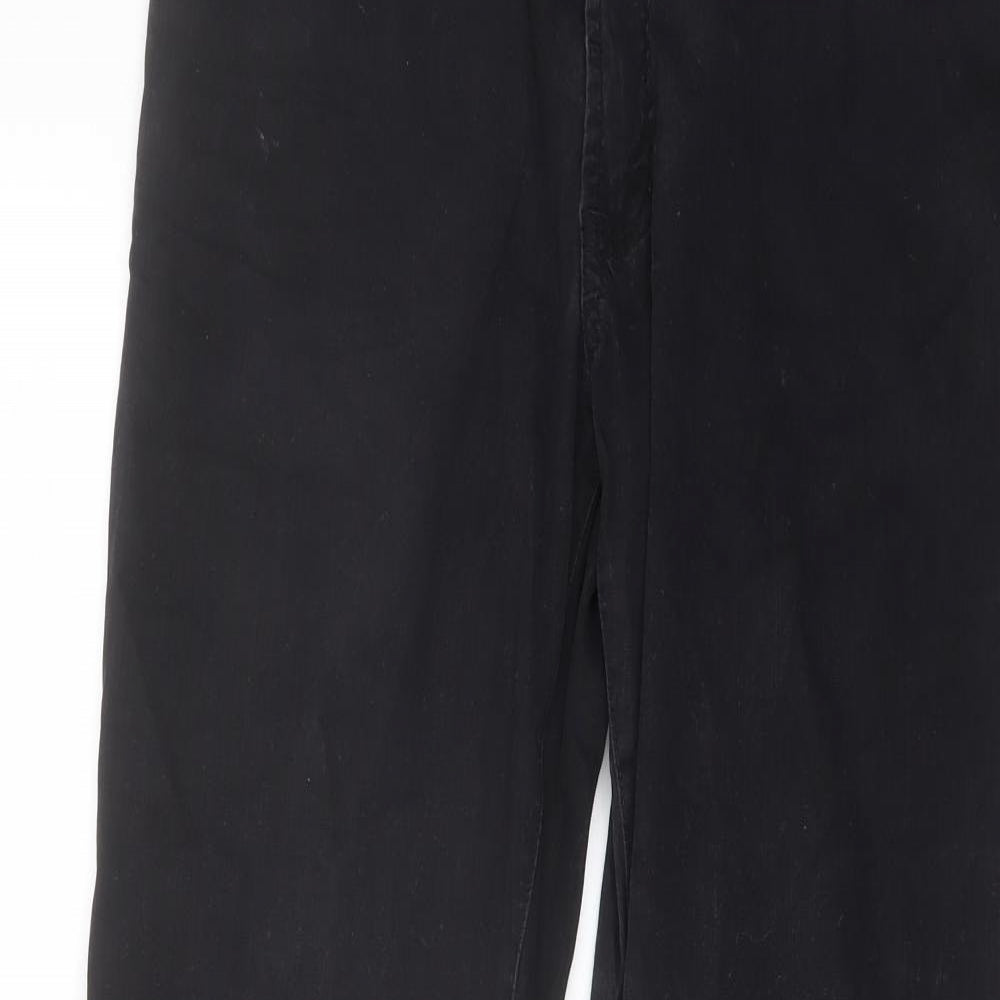 Westbury Mens Black Cotton Straight Jeans Size 32 in L32 in Regular Button