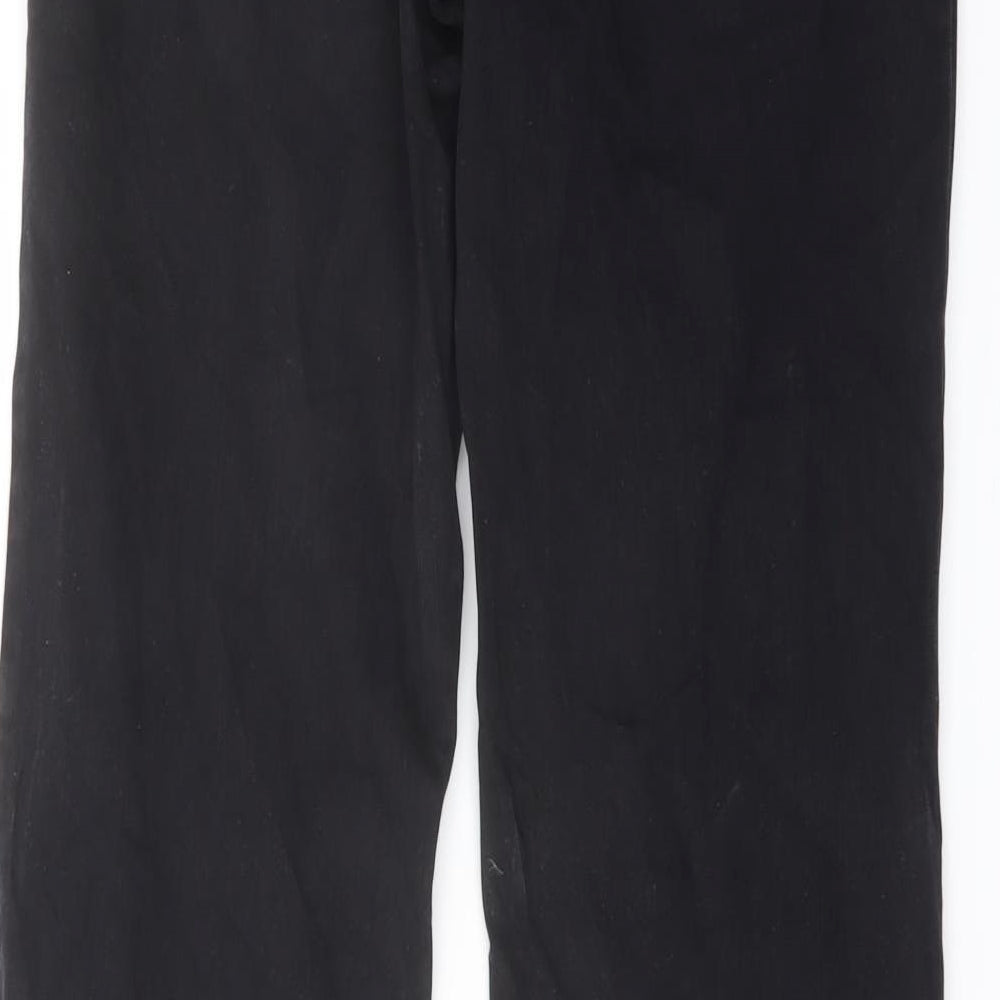 Westbury Mens Black Cotton Straight Jeans Size 32 in L32 in Regular Button