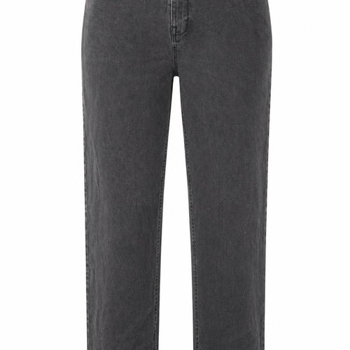 TU Womens Grey Cotton Straight Jeans Size 38 in L34 in Regular Zip