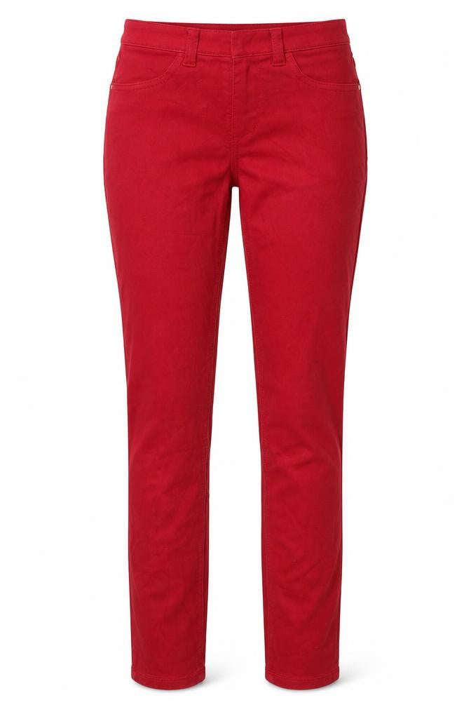 NEXT Womens Red Cotton Jegging Jeans Size 6 L25 in Regular - Cropped