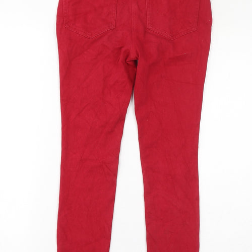 NEXT Womens Red Cotton Jegging Jeans Size 6 L25 in Regular - Cropped