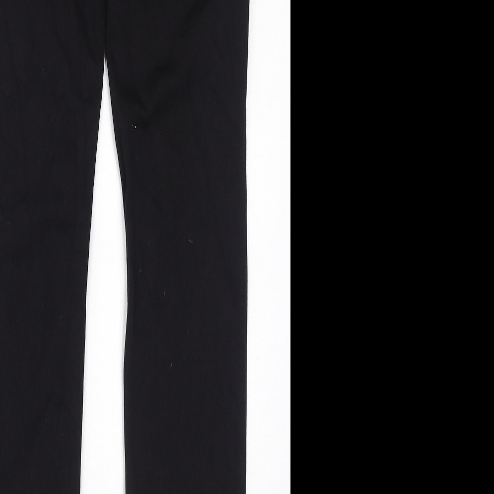Marks and Spencer Womens Black Cotton Skinny Jeans Size 8 L29 in Regular Zip - Gem Embellishments