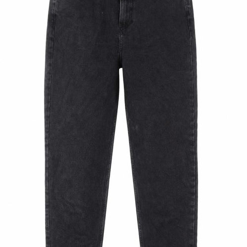 Denim & Co. Womens Black Cotton Mom Jeans Size 12 L28 in Regular Zip
