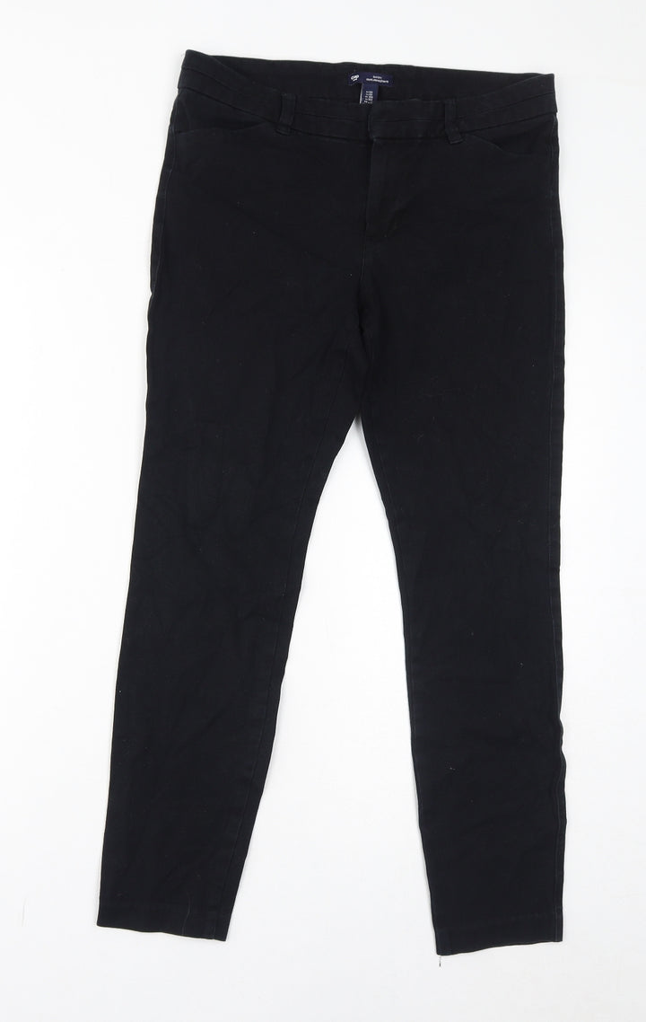 Gap Womens Black Cotton Skinny Jeans Size 6 L27 in Regular Zip