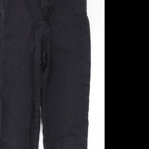 Marks and Spencer Womens Black Cotton Skinny Jeans Size 8 L27 in Regular Zip
