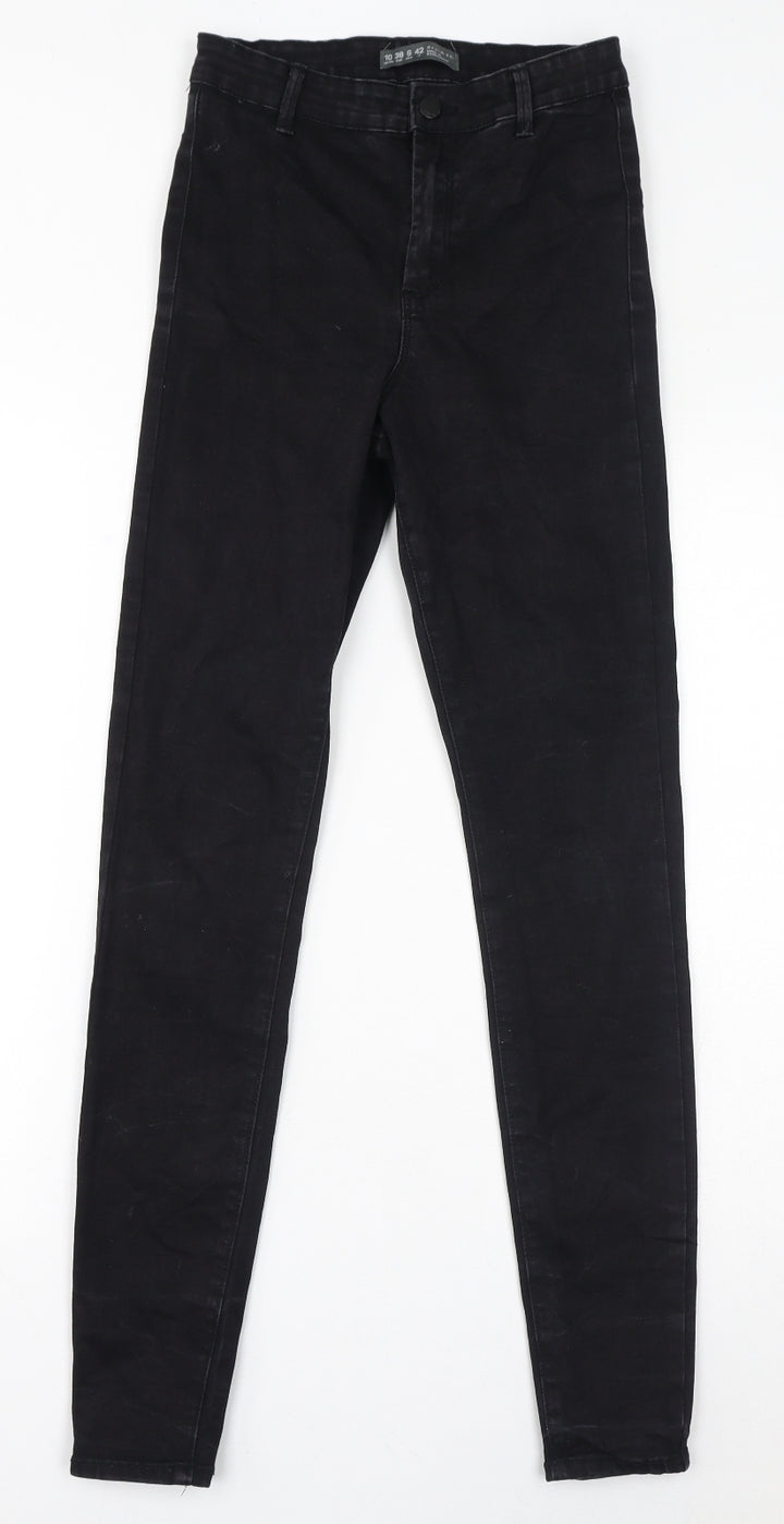 Denim & Co. Womens Black Cotton Jegging Jeans Size 10 L31 in Regular Zip