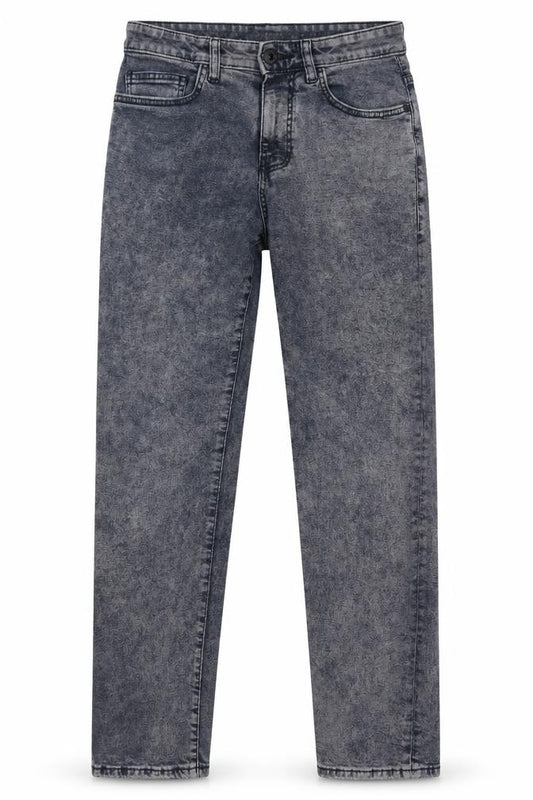 Front view of Next women’s grey cotton skinny jeans, size UK 26, in, 31-inch leg regular zip