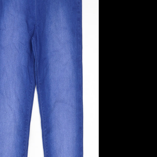 George Girls Blue Cotton Jegging Jeans Size 13-14 Years L27 in Regular Pullover