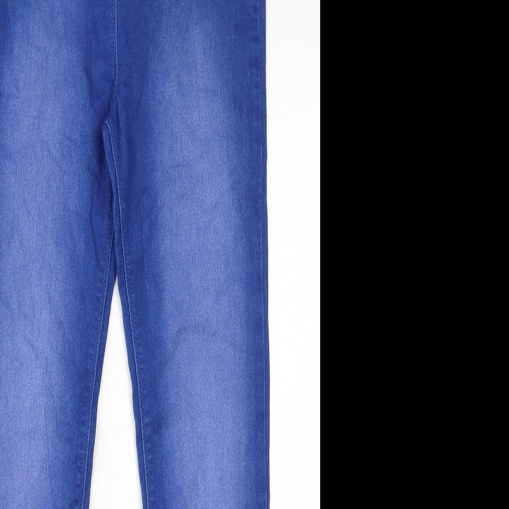 George Girls Blue Cotton Jegging Jeans Size 13-14 Years L27 in Regular Pullover