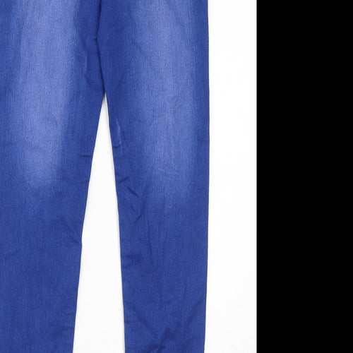 George Girls Blue Cotton Jegging Jeans Size 13-14 Years L27 in Regular Pullover