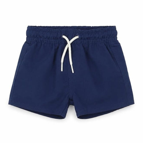 Marks and Spencer Boys Blue Polyester Cropped Trousers Size 3-6 Months Drawstring - Swim shorts