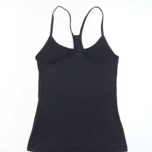 GOODMOVE Womens Black Polyester Camisole Tank Size 8 Scoop Neck Pullover