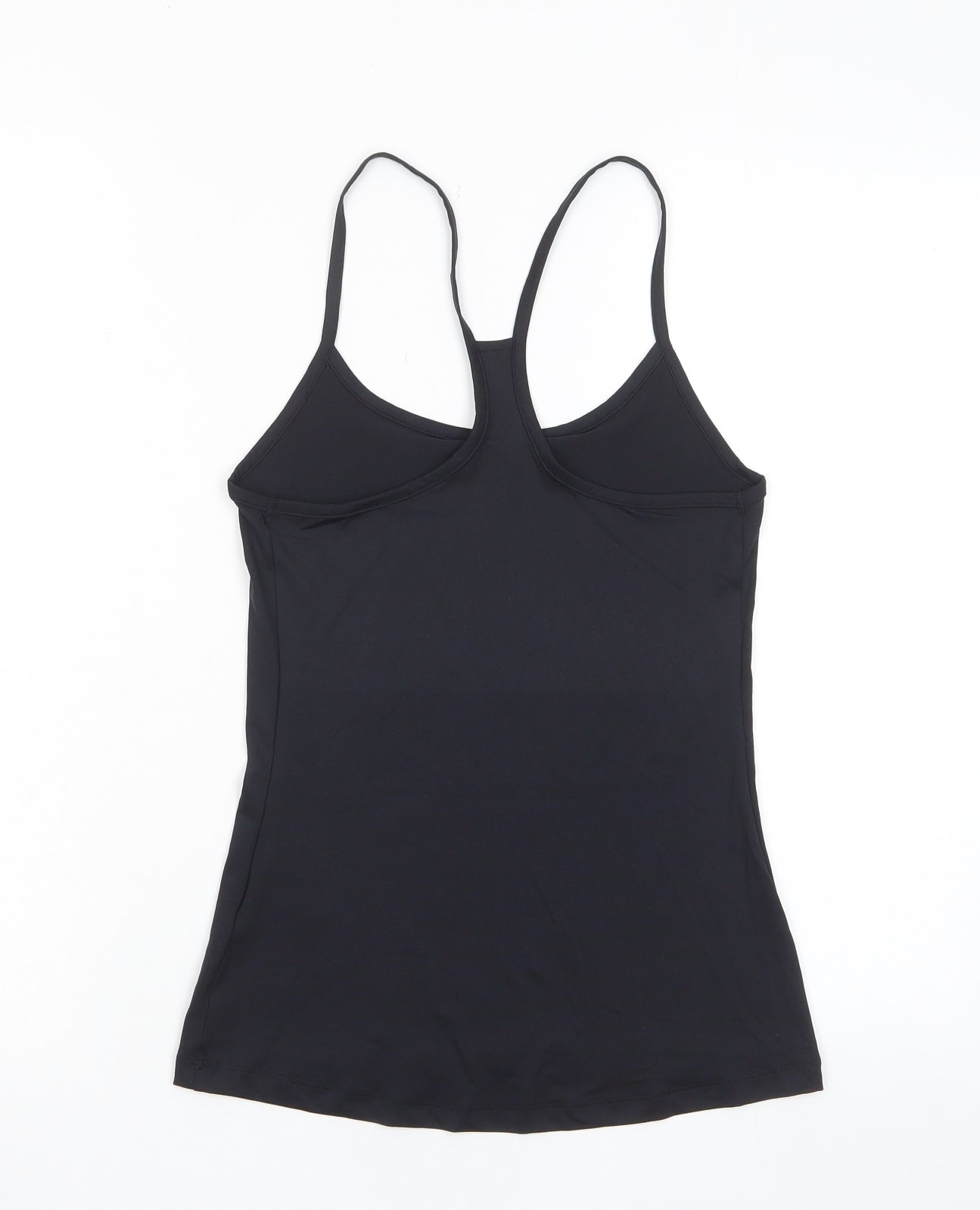 GOODMOVE Womens Black Polyester Camisole Tank Size 8 Scoop Neck Pullover