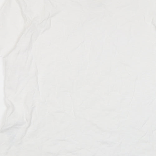 Seasalt Womens White Cotton Basic T-Shirt Size 14 Crew Neck