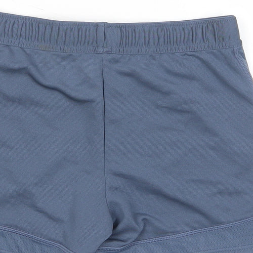 GOODMOVE Boys Blue Polyester Sweat Shorts Size 7-8 Years Regular Drawstring