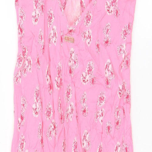 Marks and Spencer Womens Pink Floral Viscose Cami Dress Size 10