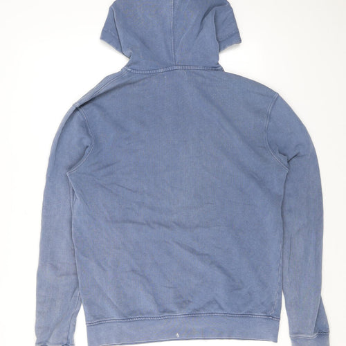 Topman Mens Blue Cotton Pullover Hoodie Size XS