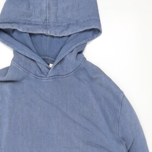 Topman Mens Blue Cotton Pullover Hoodie Size XS
