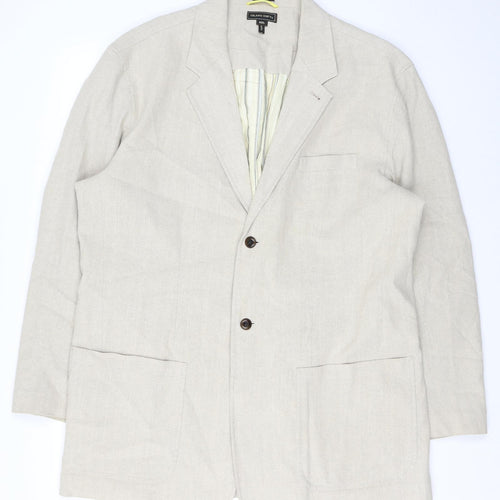 Island Soft Womens Beige Jacket Blazer Size 2XL Button