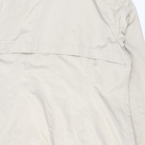 Spirito Womens Beige Rain Coat Coat Size 18 Buckle