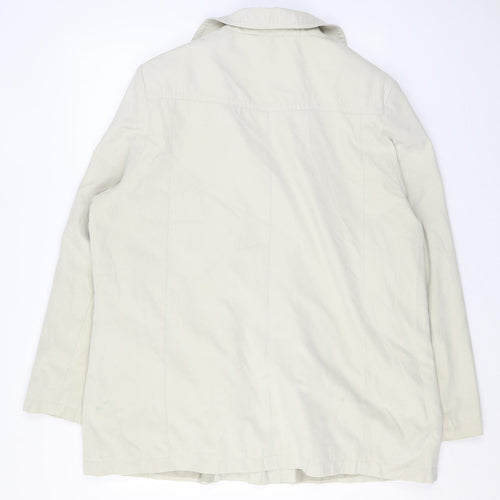 EWM Womens Beige Jacket Size 20 Button