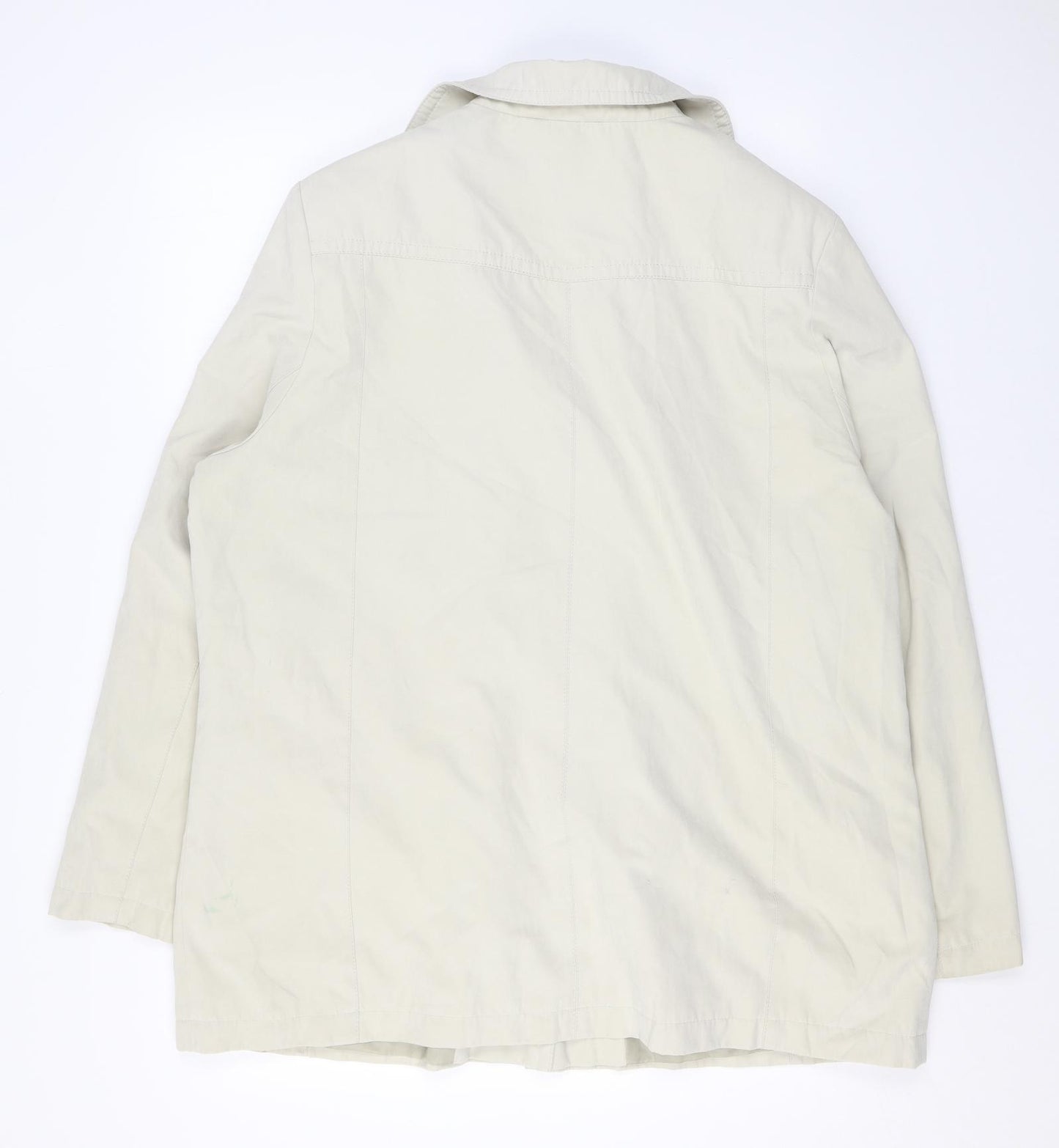 EWM Womens Beige Jacket Size 20 Button