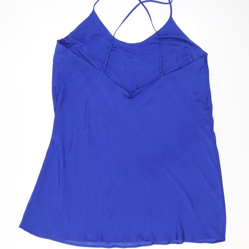 Marks and Spencer Womens Blue Polyester Camisole Tank Size 22 V-Neck