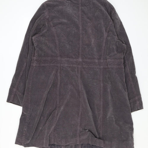 Seasalt Womens Brown Overcoat Coat Size 20 Button