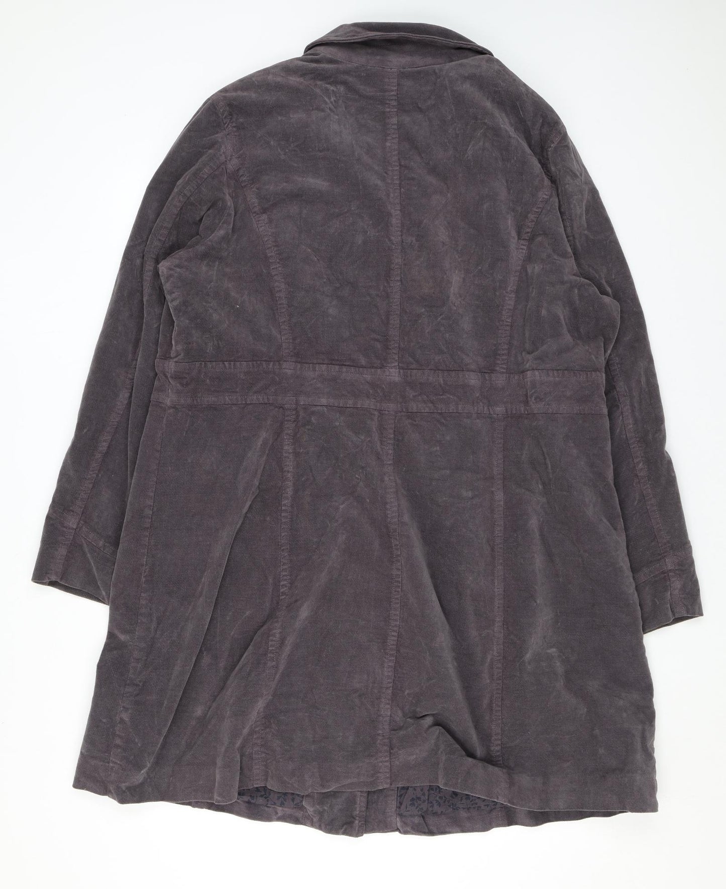 Seasalt Womens Brown Overcoat Coat Size 20 Button