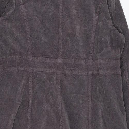 Seasalt Womens Brown Overcoat Coat Size 20 Button