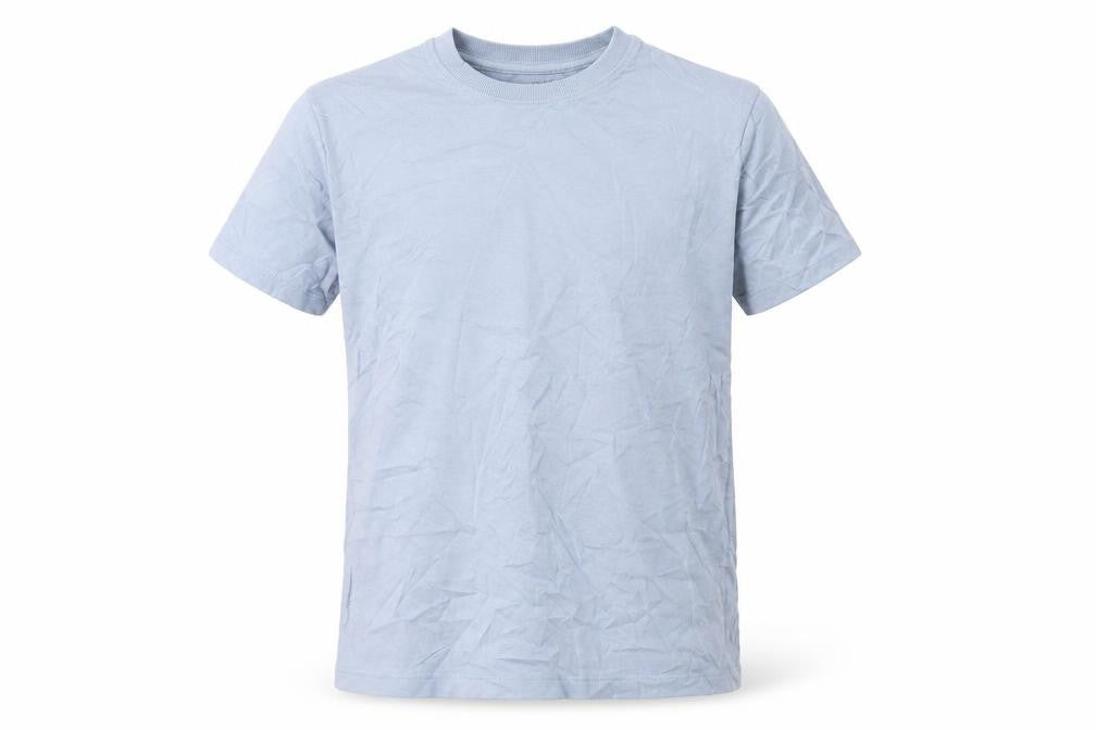 Front view of Marks & Spencer boys’ black cotton basic t-shirt, size 11-12, years round neck pullover