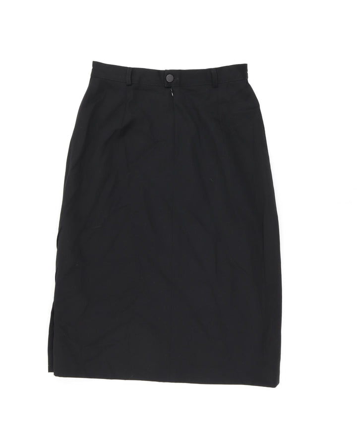 Enko Peruti Womens Black Wool Straight & Pencil Skirt Size 10 Zip