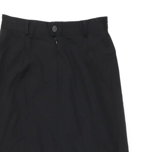 Enko Peruti Womens Black Wool Straight & Pencil Skirt Size 10 Zip