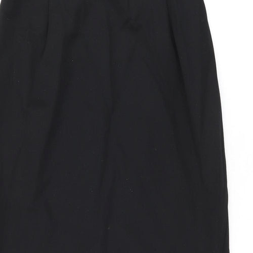 Enko Peruti Womens Black Wool Straight & Pencil Skirt Size 10 Zip