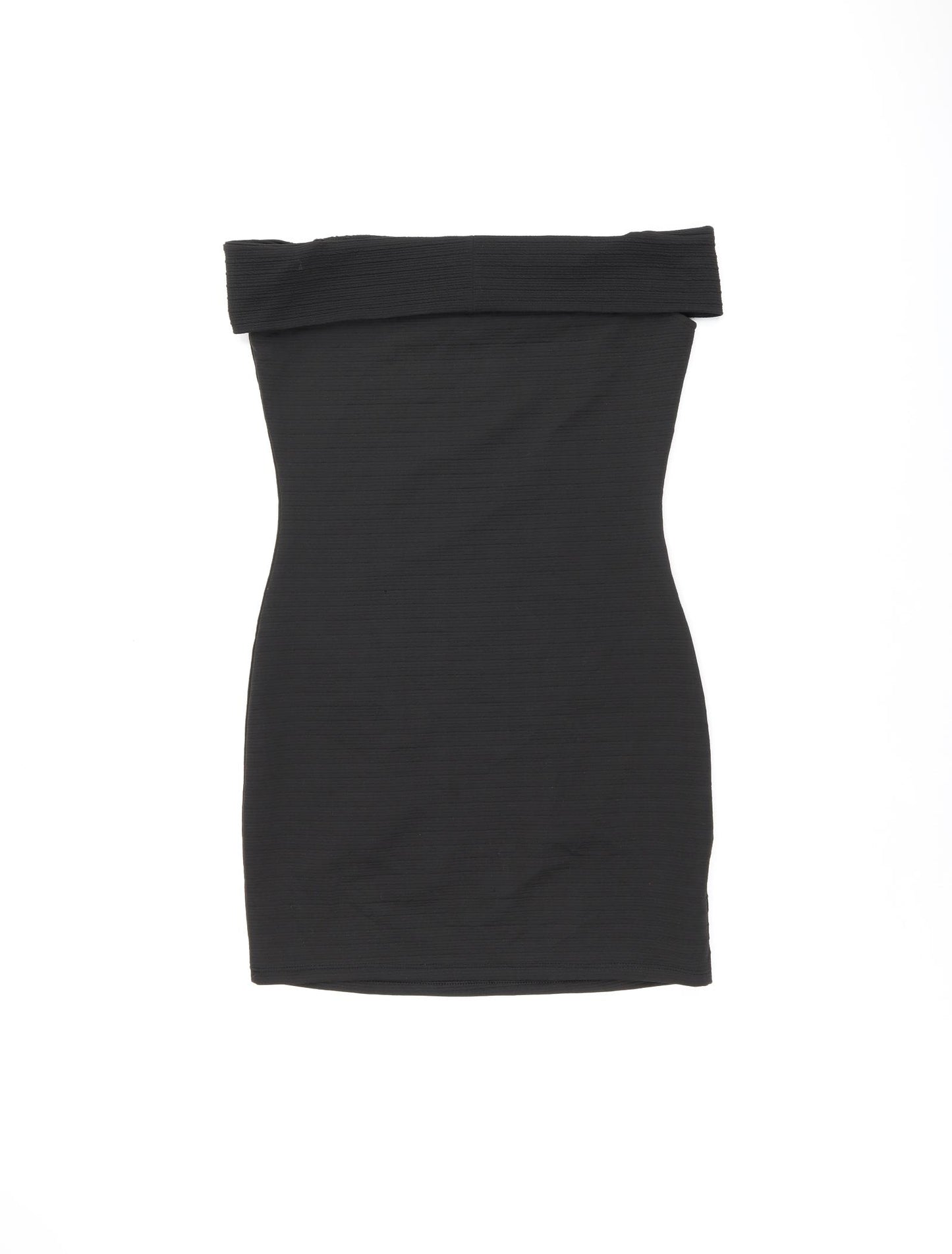 Mango Womens Black Polyester Mini Size M Off the Shoulder Pullover