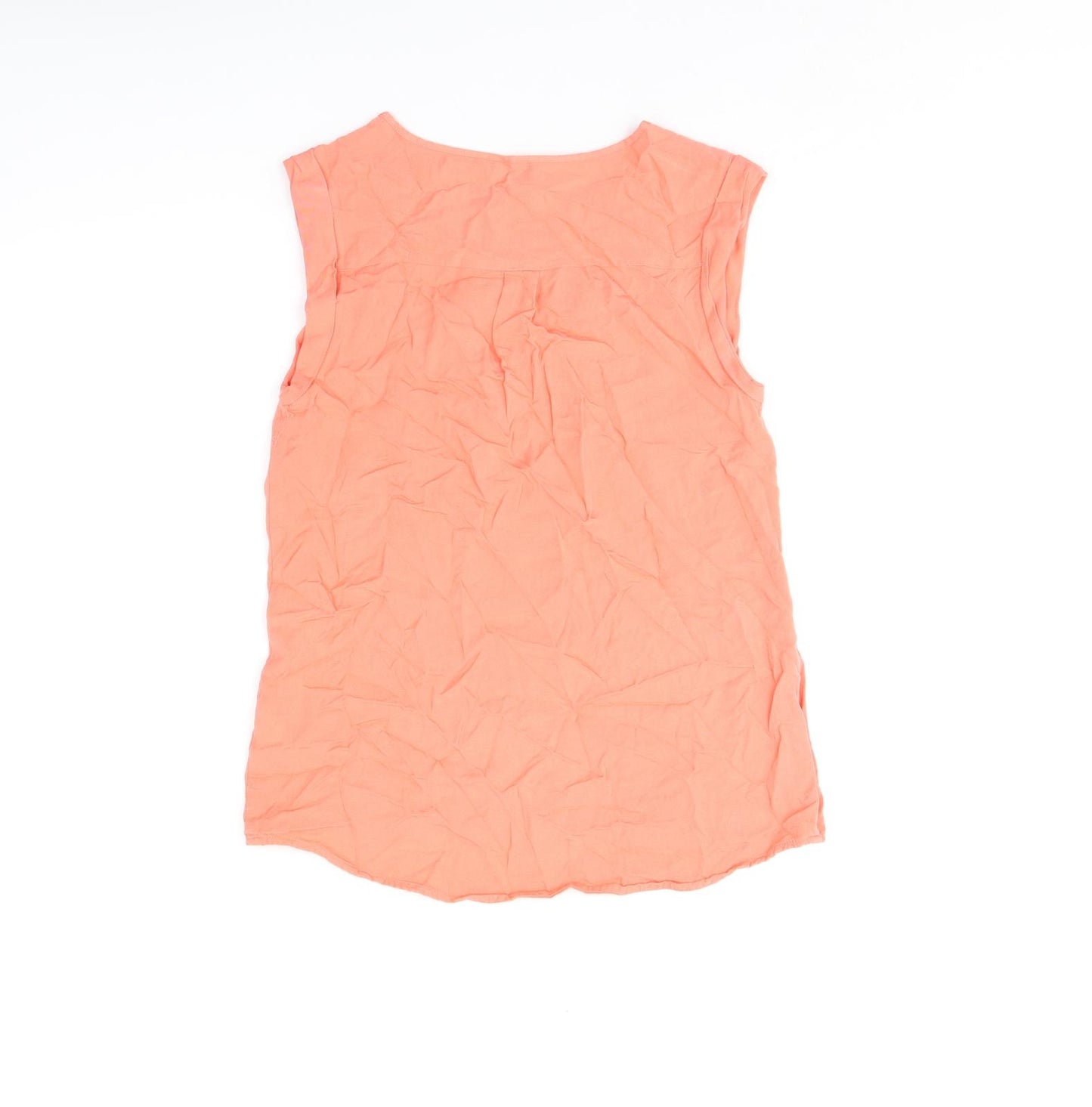 Oasis Womens Pink Viscose Basic Tank Size 8 Round Neck