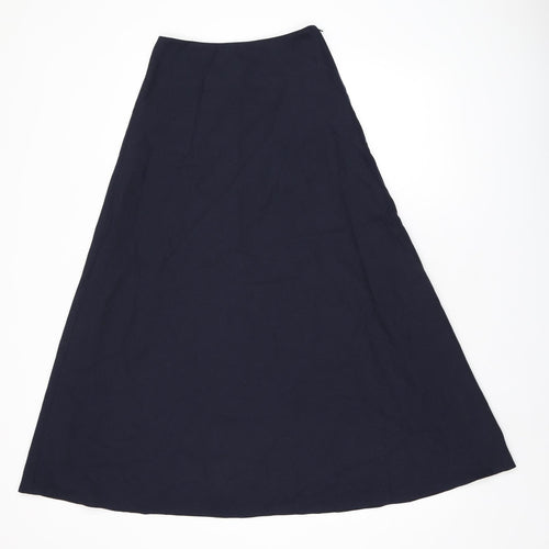 Stevensons Womens Blue Polyester Flare Skirt Size 24 in Zip